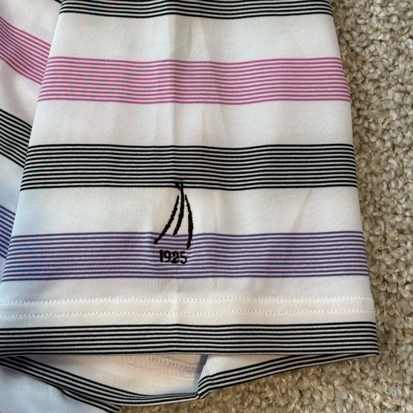 Footjoy - Men's Striped Polo Shirt - Size Medium - Picture 5 of 6